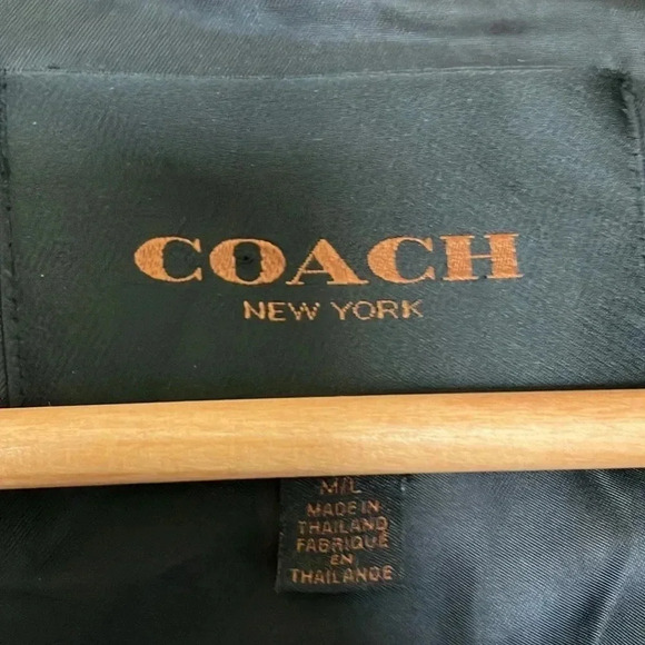 Coach New York blue black plaid wool alpaca cape belted belt hooded  hood jacket - Picture 5 of 11